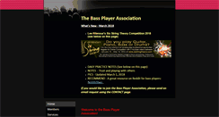 Desktop Screenshot of bassplayerassociation.com